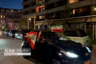 ویدئو/  گشت خودرویی  شهر های لاهه و رتردام هلند در حمایت از ایران