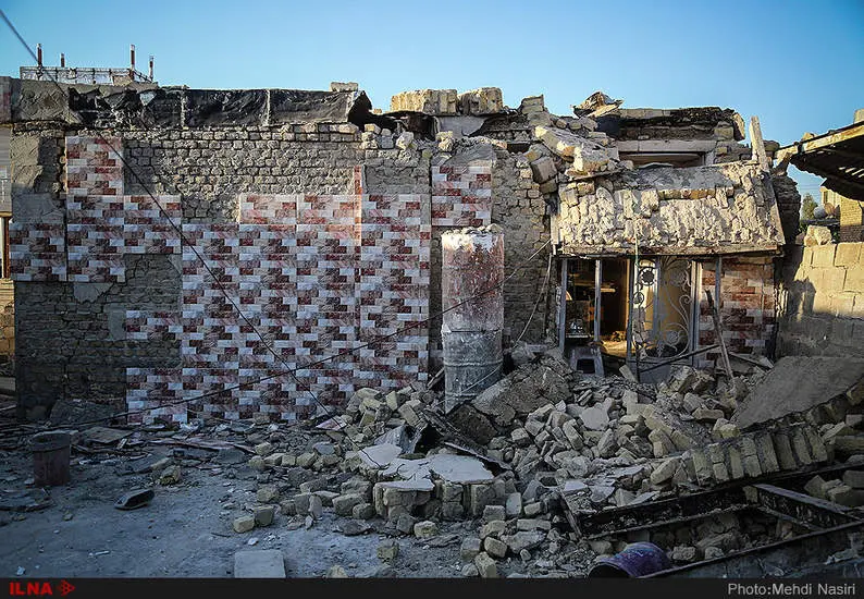 ازگله کرمانشاه در سومین روز پس از زلزله