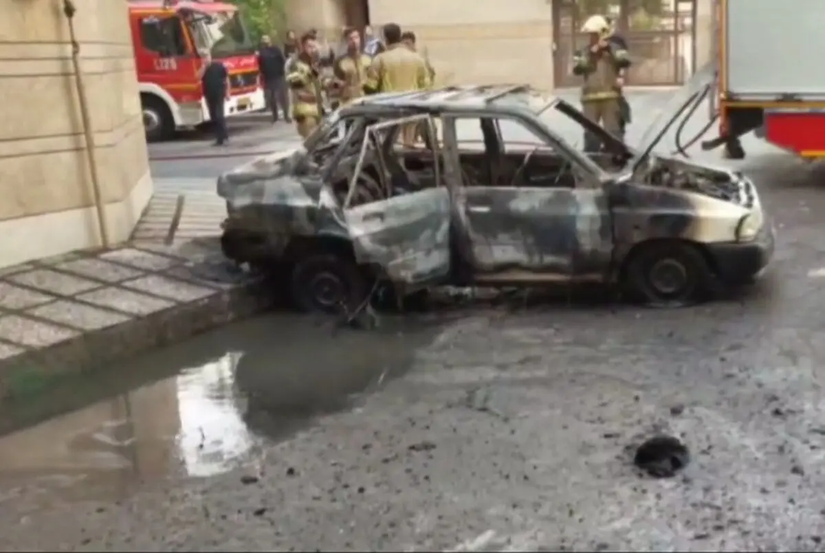 سوختگی ۵۰ درصدی یک مرد در حادثه انفجار خودرو در قلهک تهران