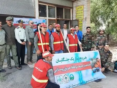 تجهیز دهیاری‌های مناطق پرخطر قزوین به ادوات اطفای حریق