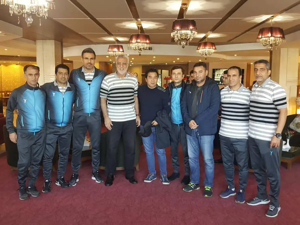 حضور سرزده خداداد عزیزی در اردوی پیکان
