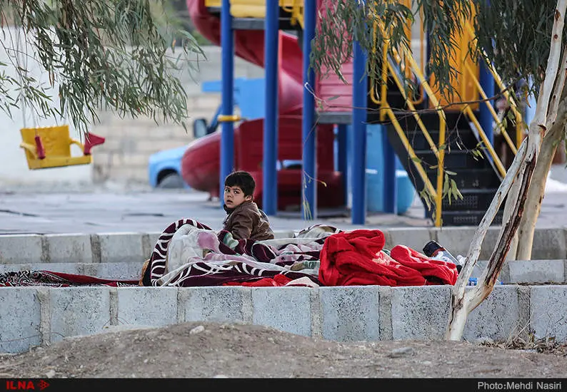 ازگله کرمانشاه در سومین روز پس از زلزله