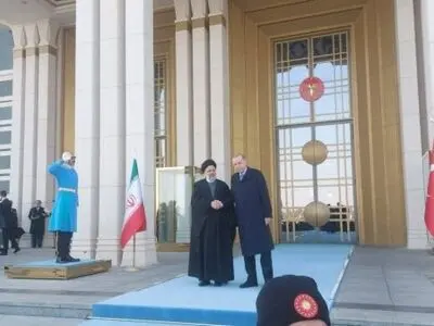 استقبال رسمی رئیس‌جمهور ترکیه از رئیسی