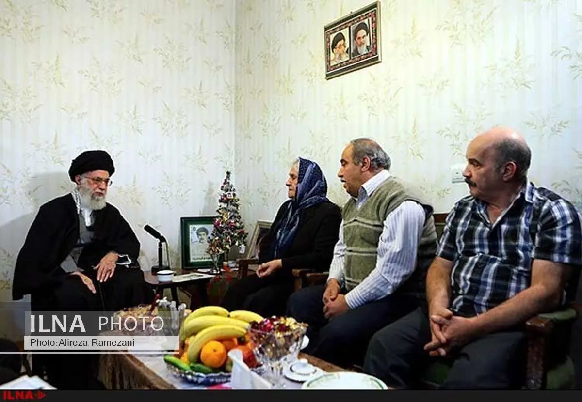 فیلم/دیدار صمیمانه رهبر انقلاب با خانواده شهید مسیحی«روبرت لازار»
