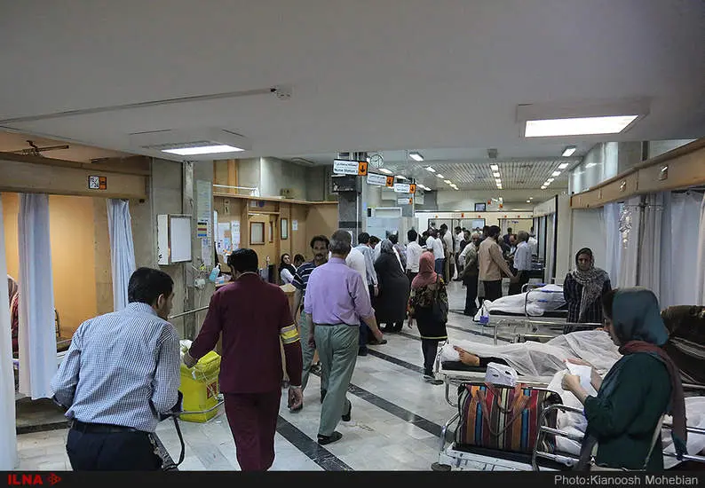 بخش قدیمی اورژانس بیمارستان امام (ره) یکی از شلوغ‌ترین اورژانس‌های کشور