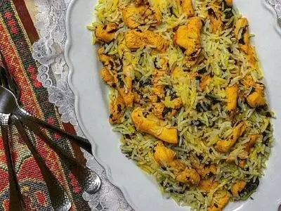 طرز تهیه جعفری پلو