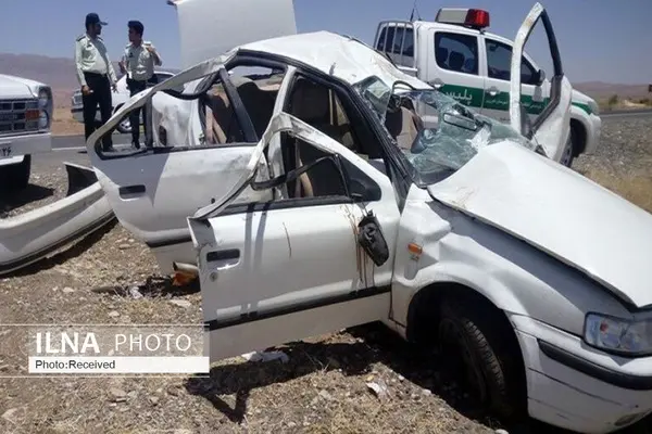 حادثه رانندگی در جاده کرج - چالوس منجر به آتش سوزی و مصدومیت پنج نفر شد