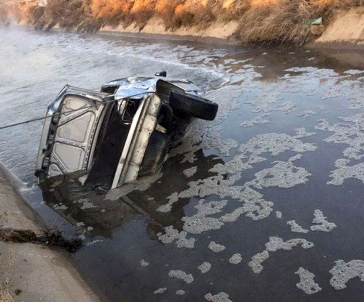 سقوط زانتیا در کانال آب و برجای ماندن یک کشته و 2 مصدوم