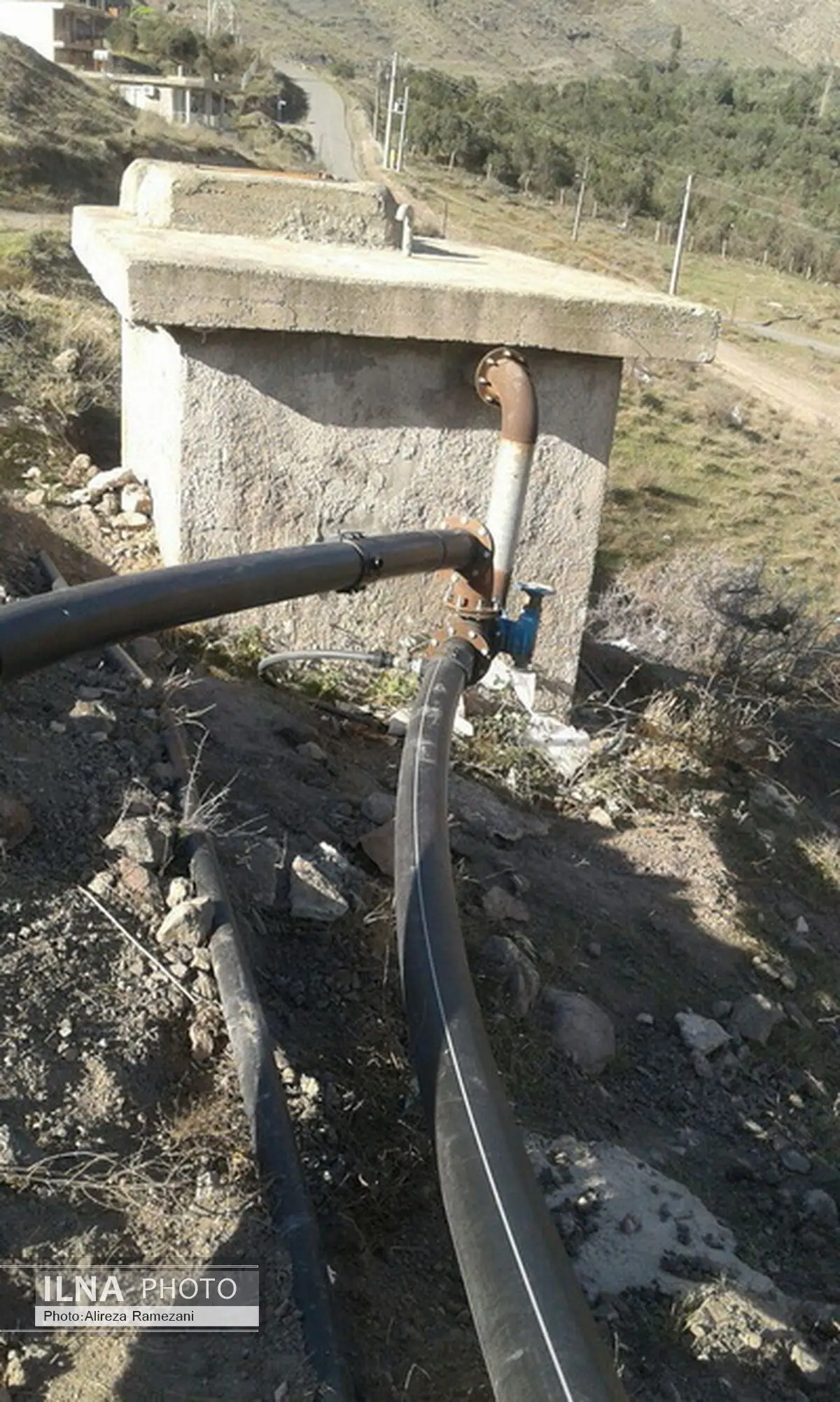 بهره‌برداری چاه تامین آب شرب روستای گنجه رودبار