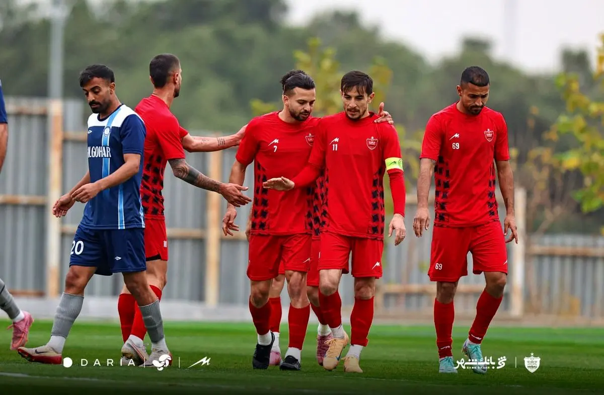  پیروزی پرگل پرسپولیس در دیدار تدارکاتی مقابل گل‌گهر