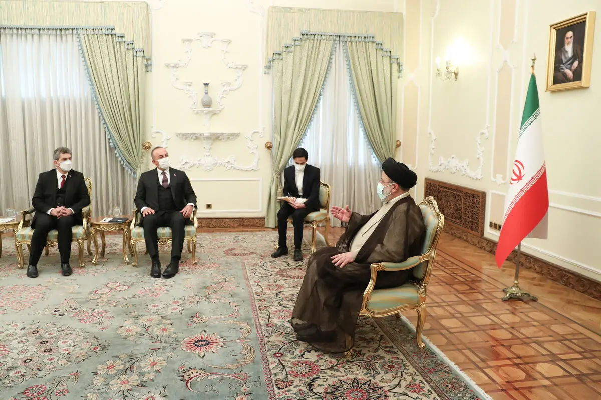 وزیر امور خارجه ترکیه با رئیسی دیدار کرد