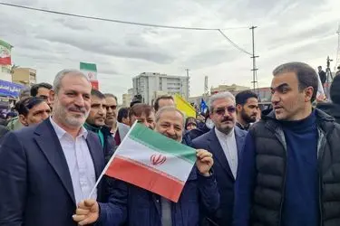 حضور وزیر آموزش و پرورش در راهپیمایی ۲۲ بهمن 