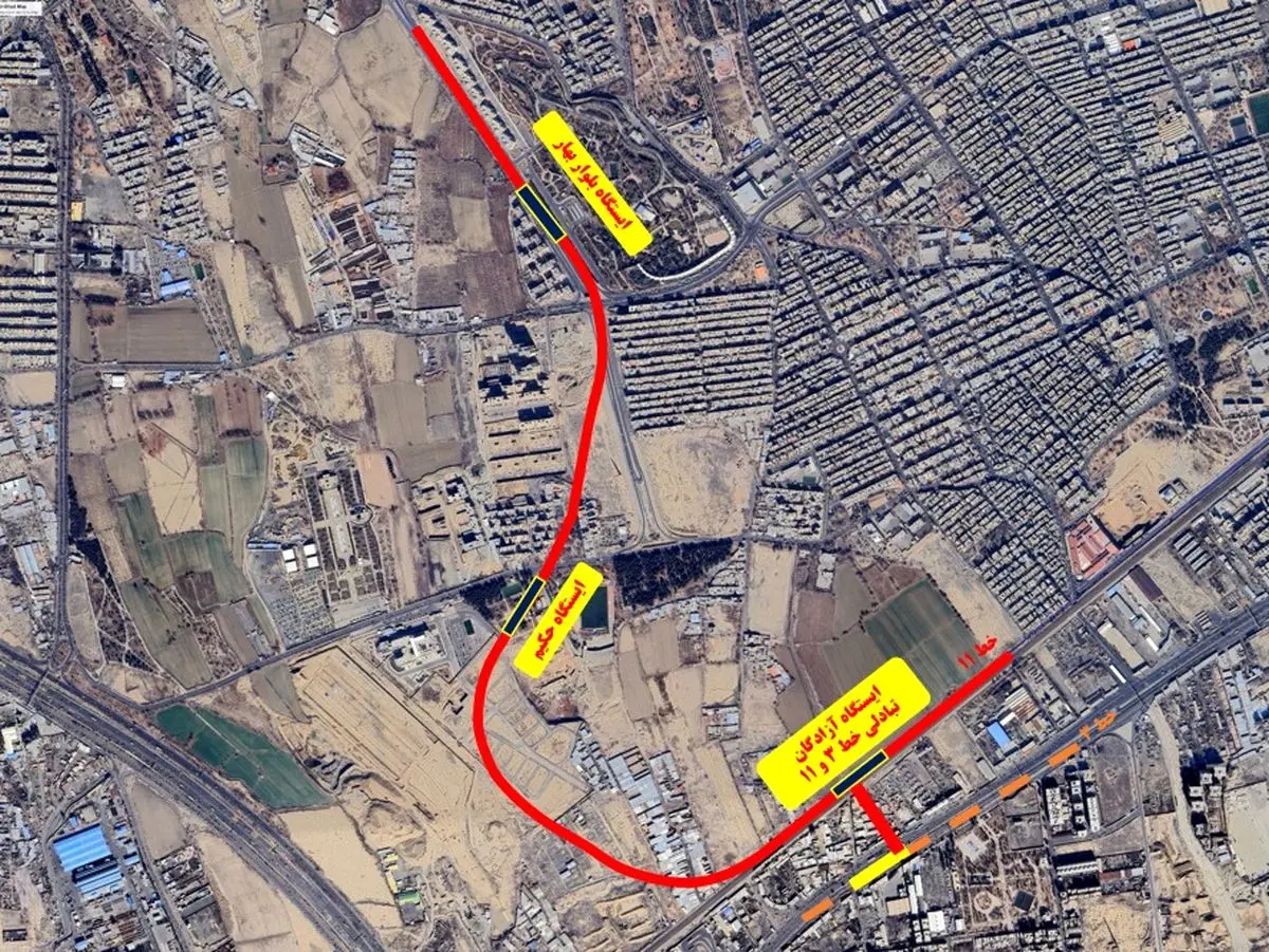 فاز عملیاتی خط ۱۱ مترو با مشارکت قرارگاه خاتم الانبیاﯨ آغاز می‌شود