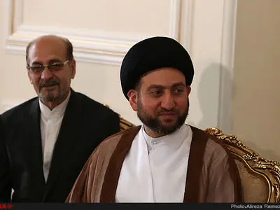 دیدار عمار حکیم با نماینده آیت‌الله شهرستانی