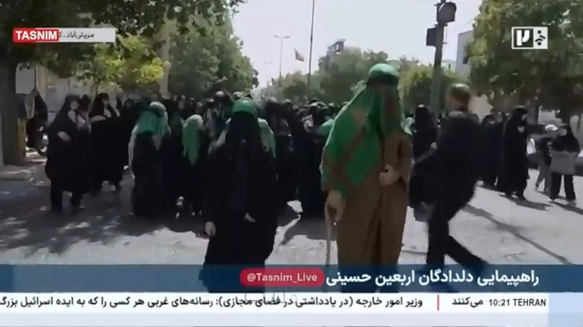 راهپیمایی دلدادگان اربعین حسینی در کردستان + فیلم