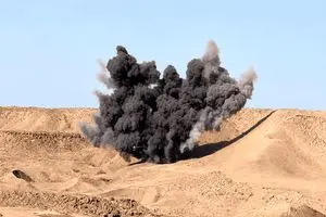 احتمال شنیده شدن صدای انفجار در محدوده بخش خاوران شهرستان ری