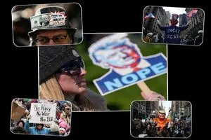 گزارش رویترز از اعتراض آمریکایی‌ها به ترامپ با رویکرد تصویری