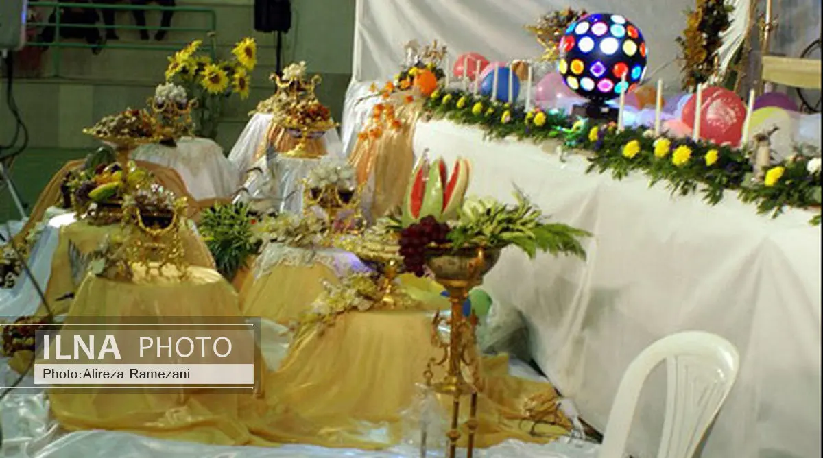 جشن ازدواج بیش از ۱۰۰ عروس و داماد در جم برگزار می‌شود