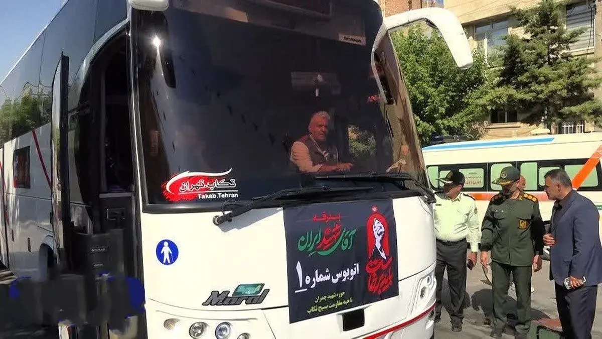 اعزام  سه هزار نفر از مردم تکاب برای حضور در آیین تشییع رهبر شهید