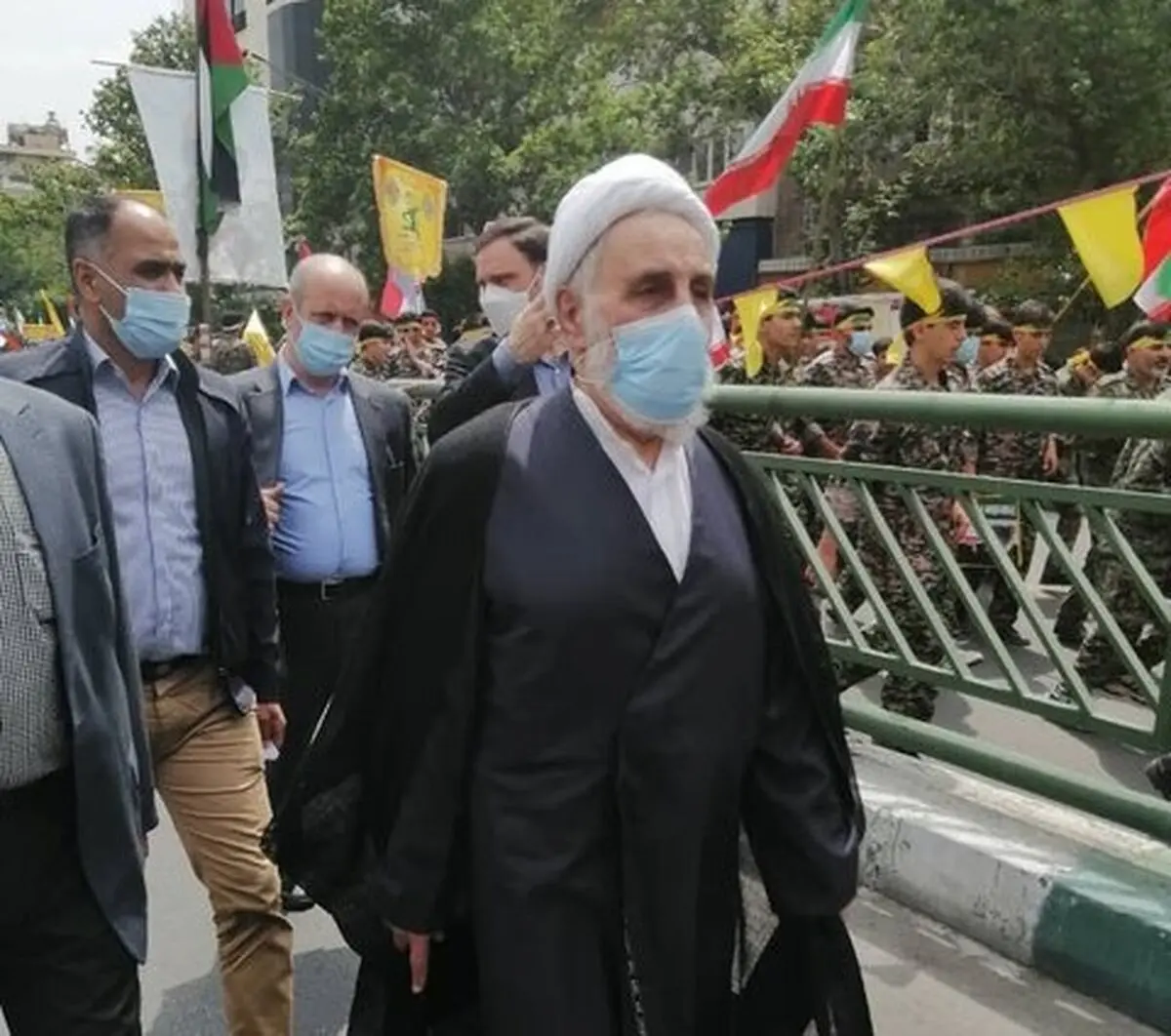 حضور ناطق نوری در راهپیمایی روز قدس