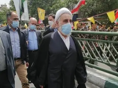 حضور ناطق نوری در راهپیمایی روز قدس