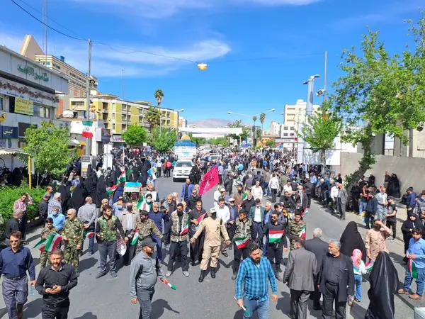 راهپیمایی روز جهانی قدس در شیراز برگزار شد