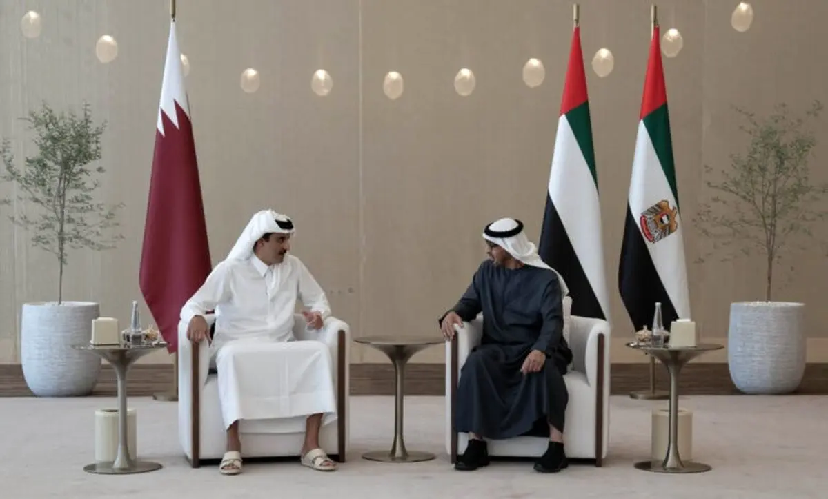 دیدار امیر قطر و رئیس امارات