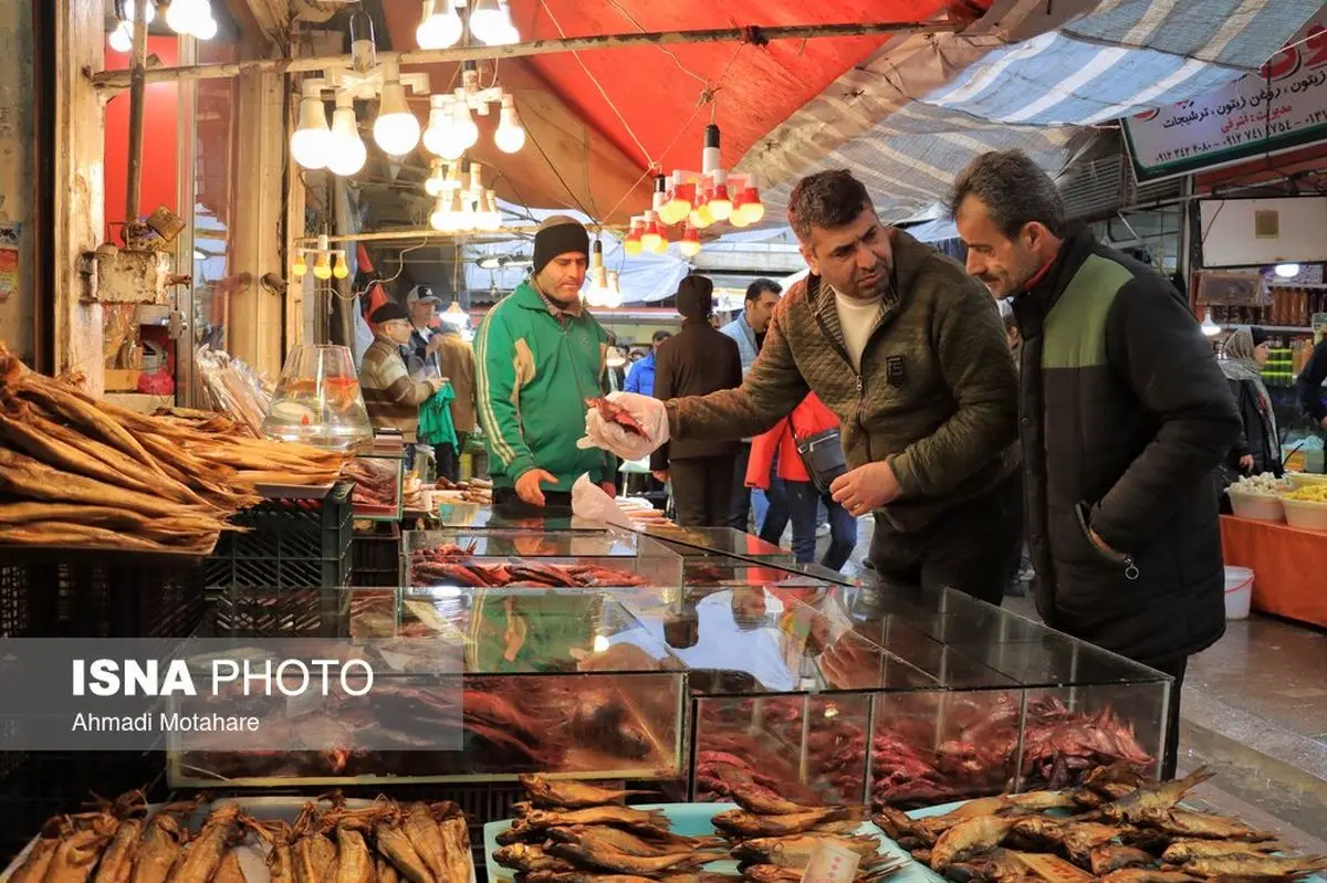 تصاویر دیدنی از بازار رشت در عید نوروز + عکس