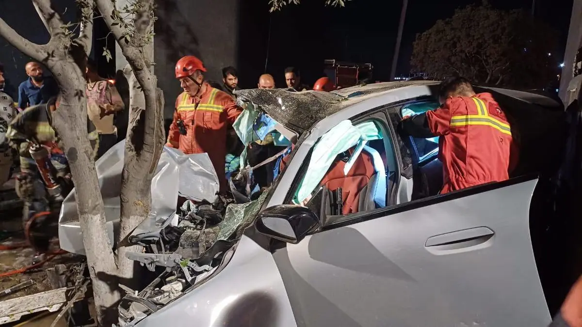 مرگ ۳ نفر در پی حادثه برای BMW در بزرگراه همت