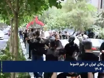 خیابان‌های تهران در ظهر تاسوعا + فیلم