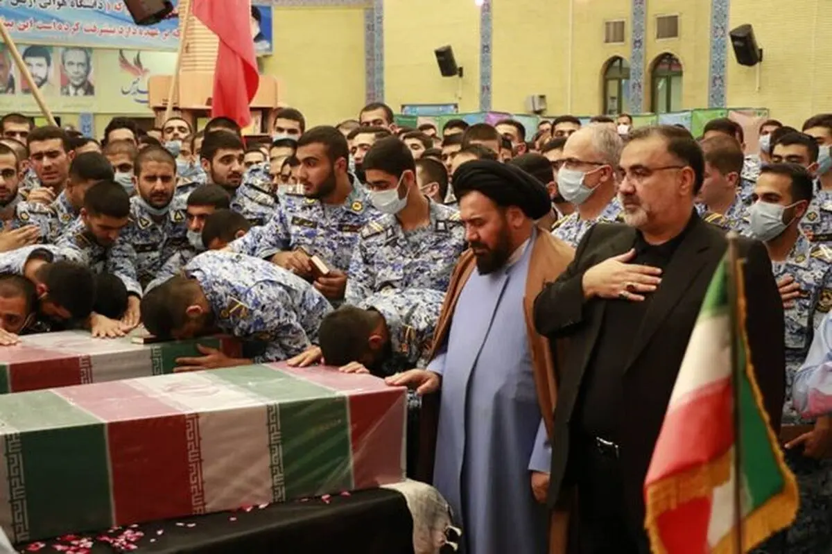 تشییع دو شهید گمنام در دانشگاه هوایی شهید ستاری