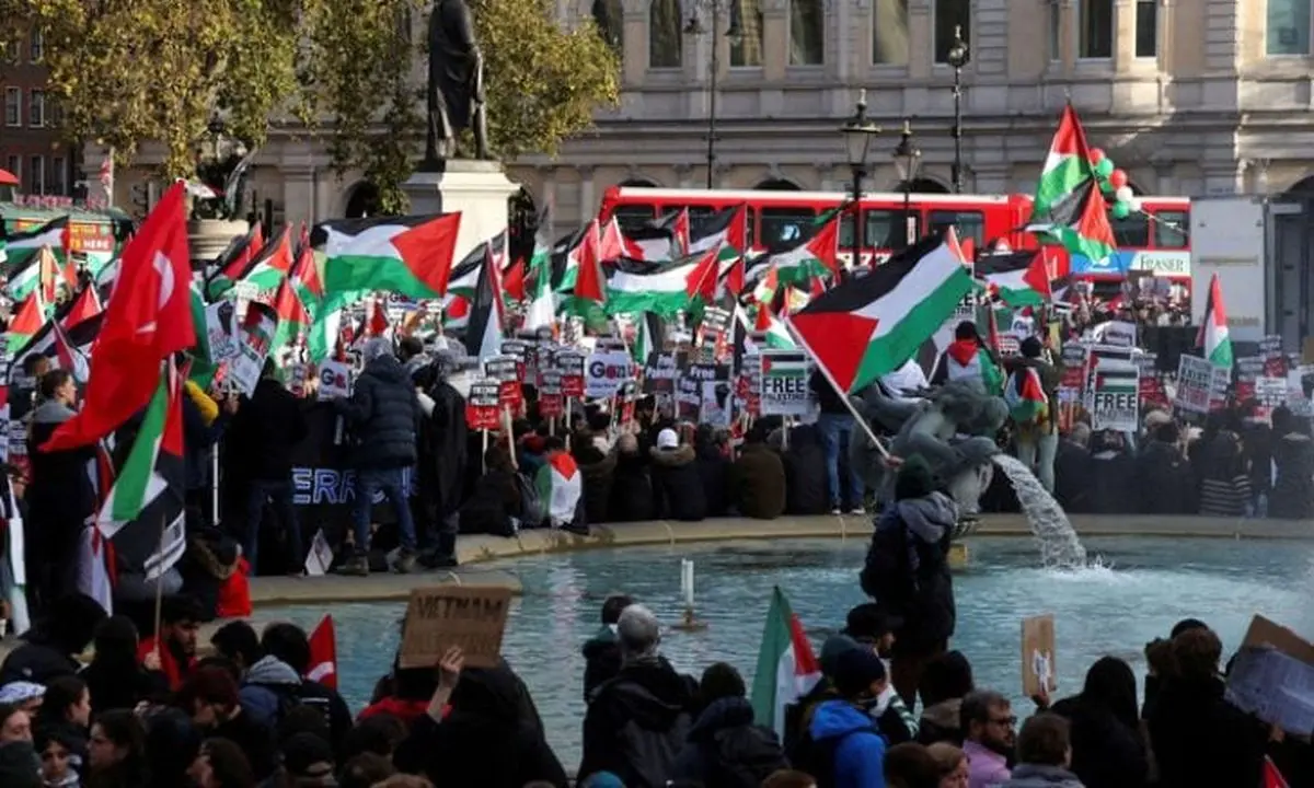 تدابیر شدید امنیتی در انگلیس در آستانه تظاهرات حمایت از فلسطین