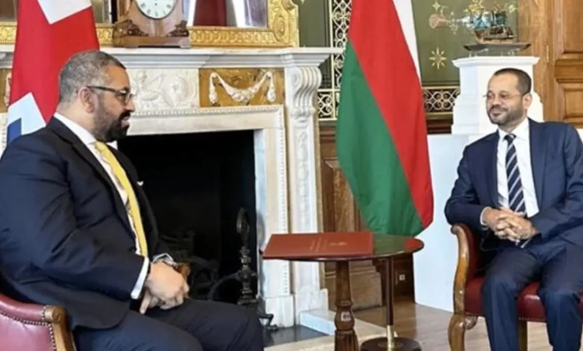 رایزنی وزرای خارجه عمان و بریتانیا درباره تحولات غزه