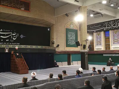 برگزاری مراسم عزاداری اربعین حسینی در حضور رهبر انقلاب
