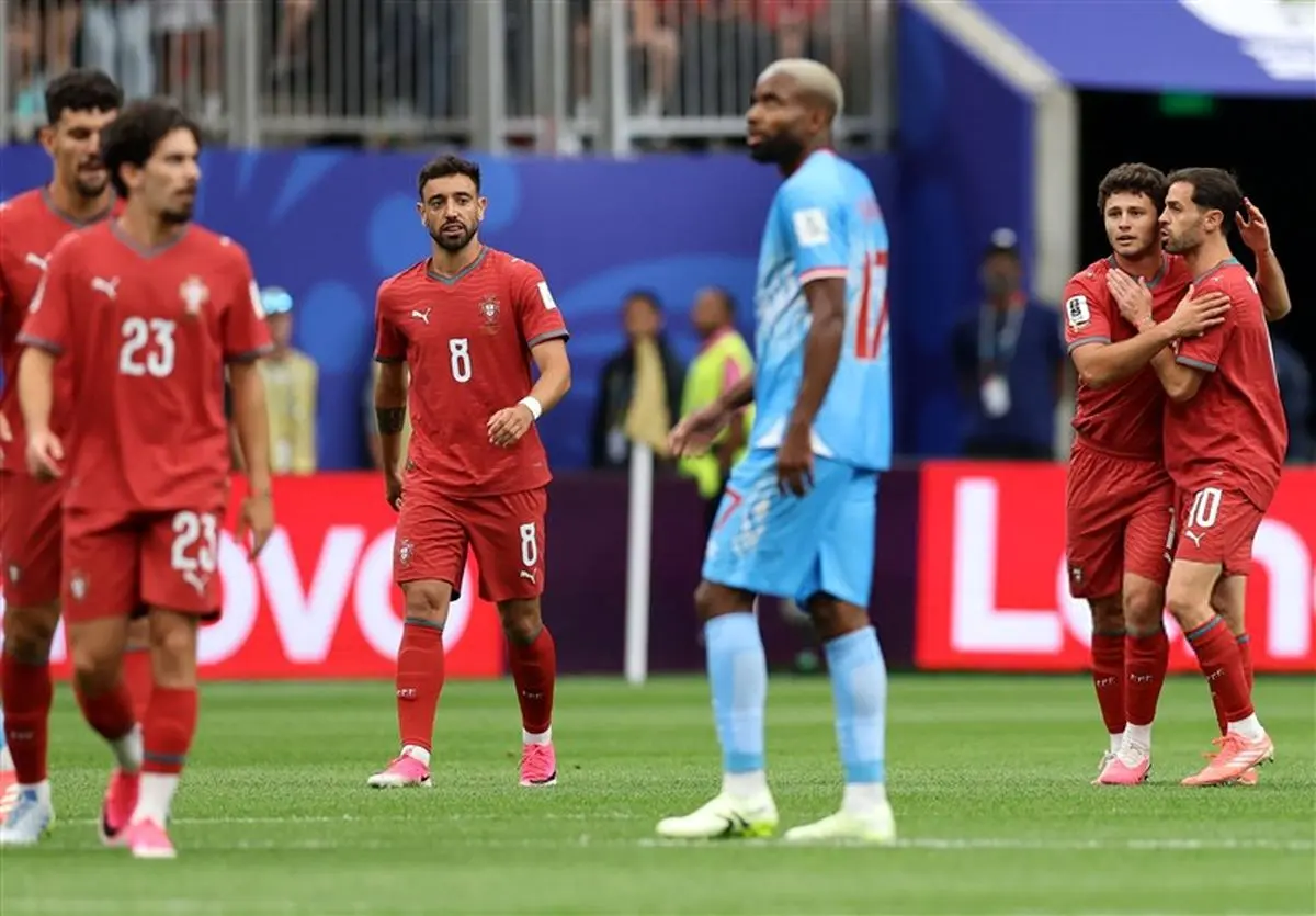 پرتغال 1 - 1 کنگو ؛ تساوی ناامید کننده یاران رونالدو