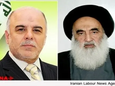 حیدر العبادی با آیت الله سیستانی دیدار کرد