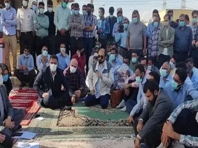 بازگشت کارگران پیمانکاری نیروگاه گازی خلیج فارس به کار/ مسئولان قول پیگیری دادند 