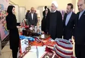 بازدید رئیس‌جمهور از نمایشگاه توانمندی های زنان و رونمایی از ۳۴ کتاب گفت‌وگوی ملی خانواده