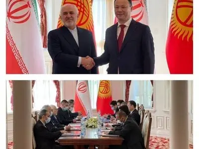 ظریف با همتای قرقیزستانی‌اش دیدار کرد