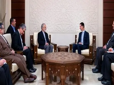 لدى استقباله خرازی... أول تصریح من الرئیس الأسد على عدوان ترکیا على عفرین