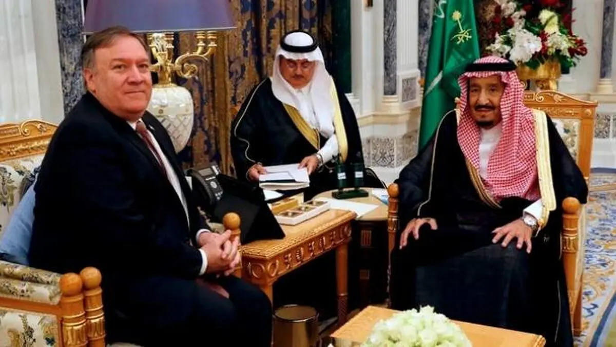 پمپئو با ملک سلمان دیدار کرد