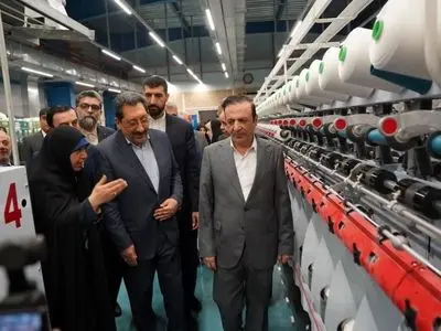 افتتاح شرکت نساجی ایران ریس البرز در قزوین 