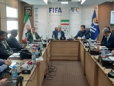 نشست مشترک رئیس، دبیرکل و عضو هیات رئیسه فدراسیون با نمایندگان کنفدراسیون فوتبال آسیا