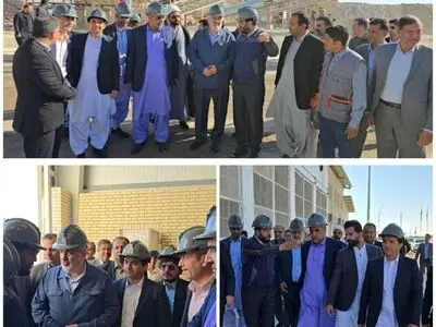 بازدید وزیر نیرو از معدن استحصال طلای صدر شهرستان تفتان