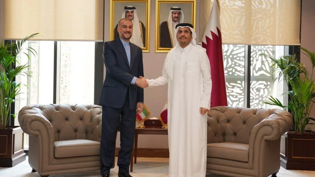 دیدار امیرعبداللهیان با وزیر امور خارجه قطر 