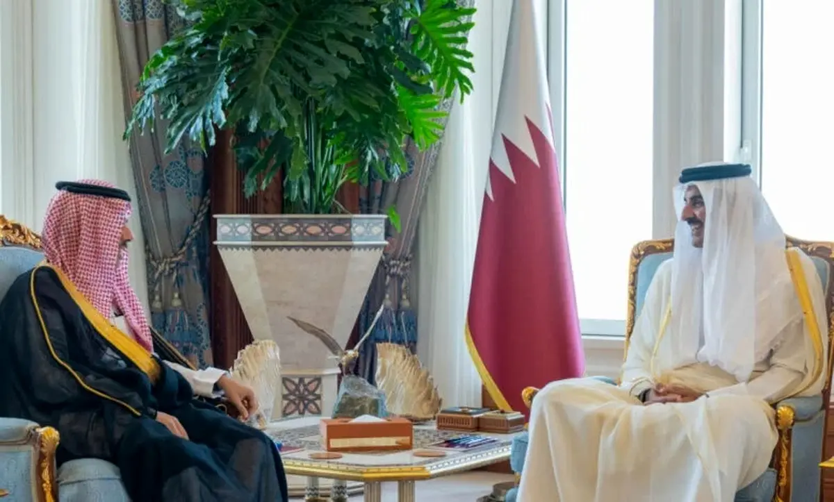 دیدار وزیر خارجه عربستان با امیر قطر