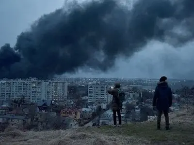 Missiles strike Ukraine's Lviv as Biden says Putin 'cannot remain in power'