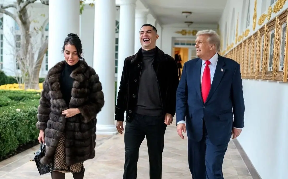 تشکر رونالدو از ترامپ پس از دریافت کلید طلایی کاخ سفید