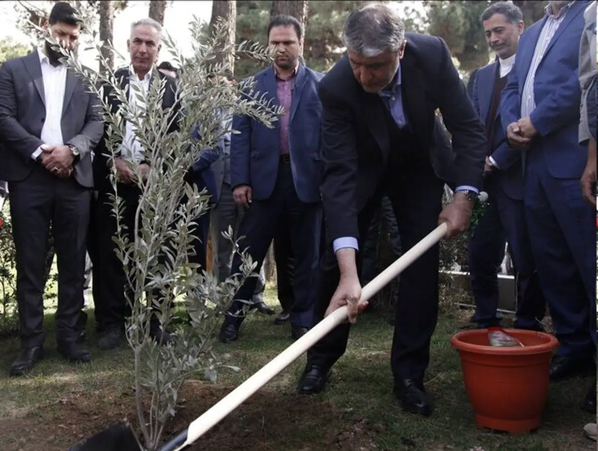 برگزاری مراسم روز درختکاری با حضور رئیس سازمان انرژی اتمی