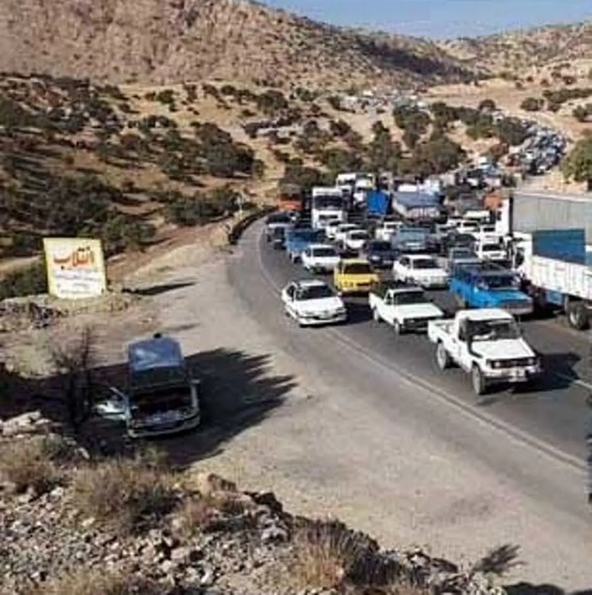 افزایش 100 درصدی تردد در جاده‌های کرمانشاه/ ممنوعیت تردد از اسلام آبادغرب به مرز خسروی